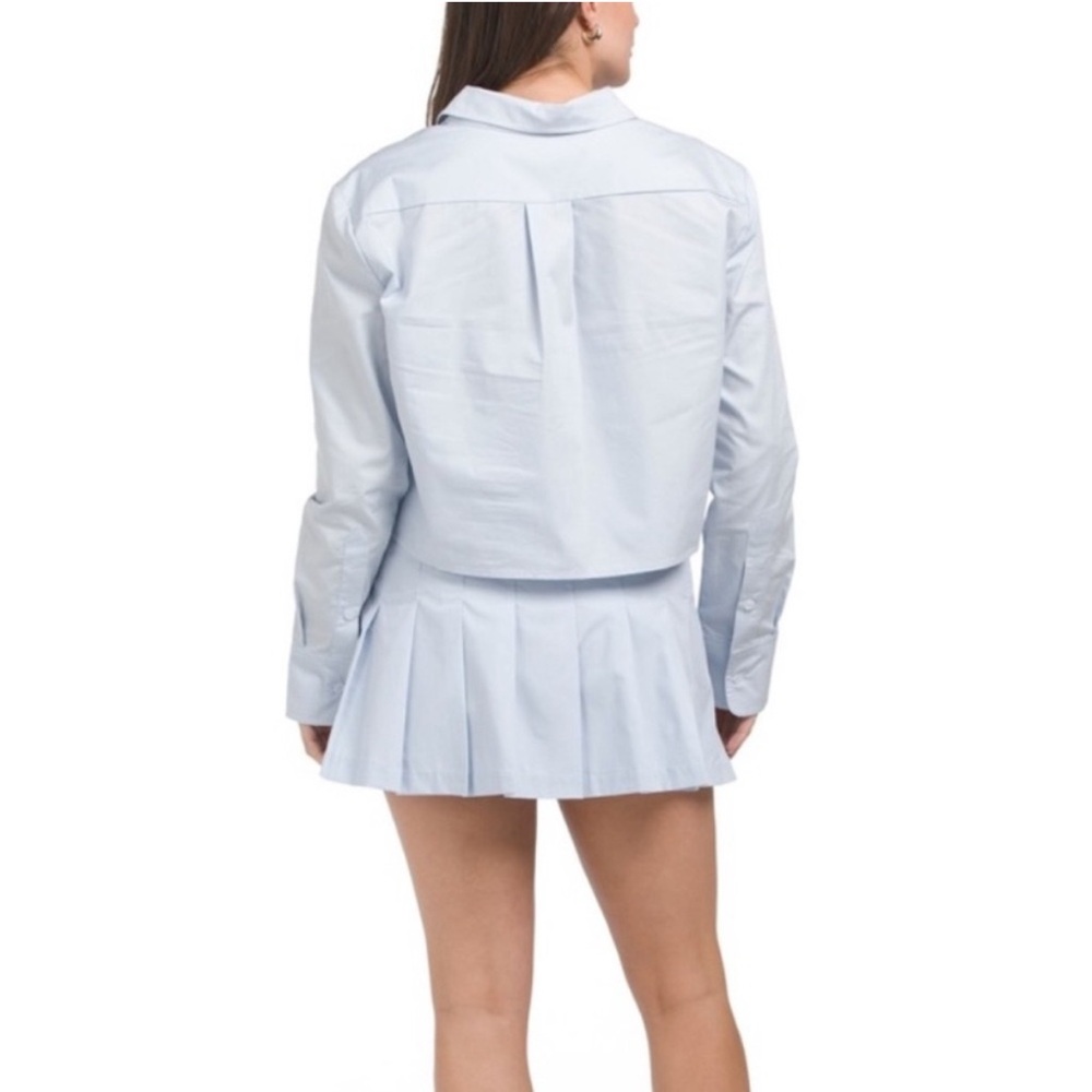 WAYF Poplin Pleated Skirt Set - Picture 2 of 12
